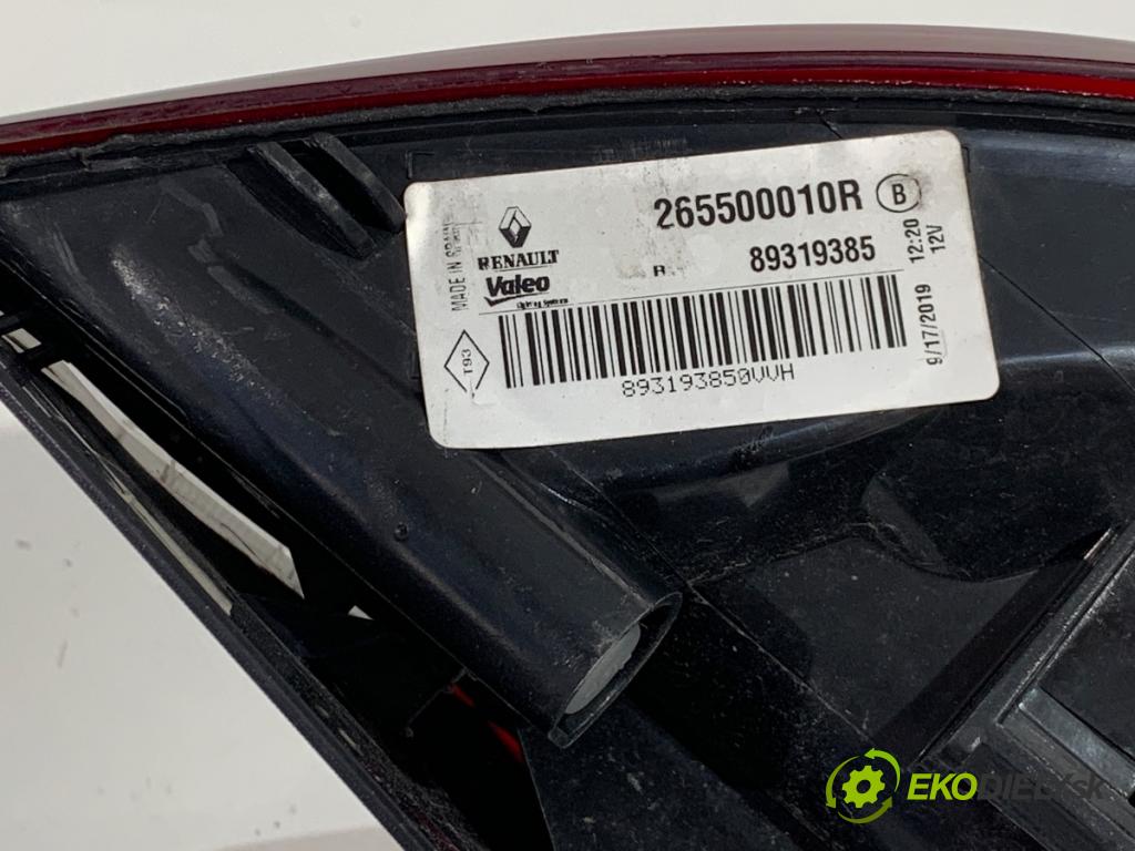 RENAULT MEGANE III Kombi 2014 97 kW 1.2 TCe (KZ16, KZ28) 1197 Svetlo pravy zad 265500010R