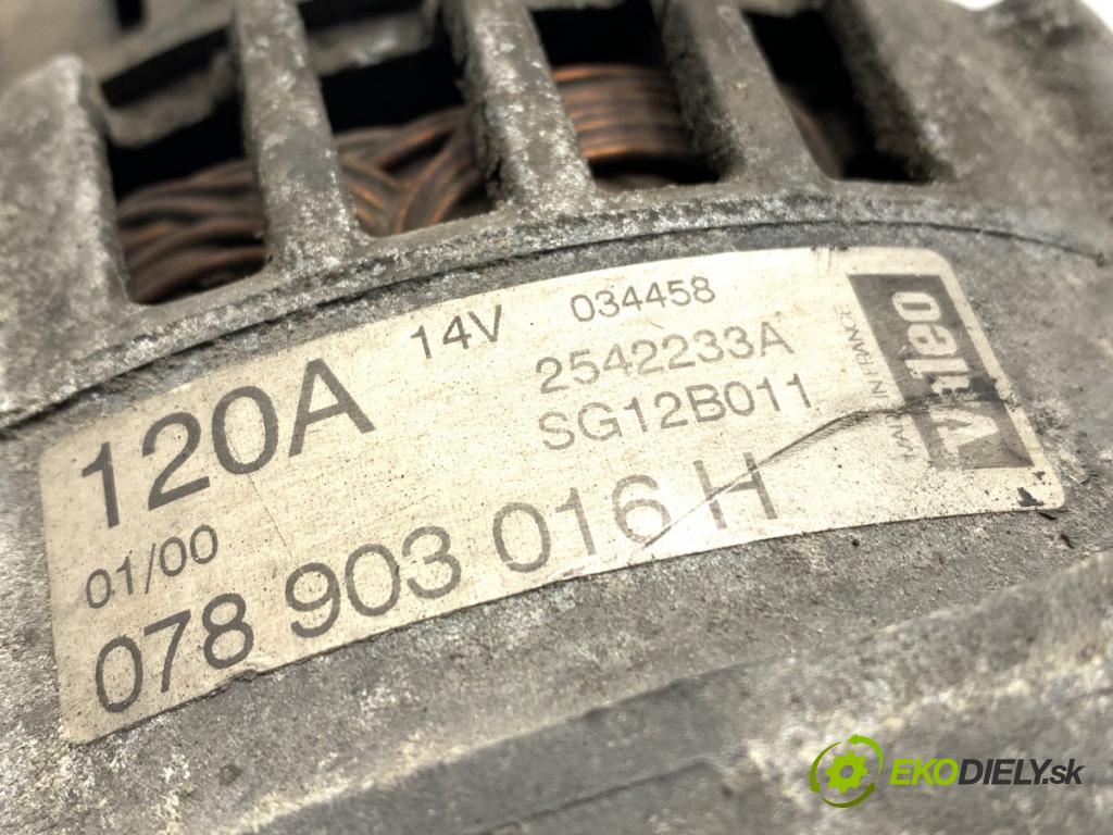 AUDI A6 C5 Kombi 1999 142 kW 2.8 quattro 2771 Alternátor 078903016H (Alternátor)