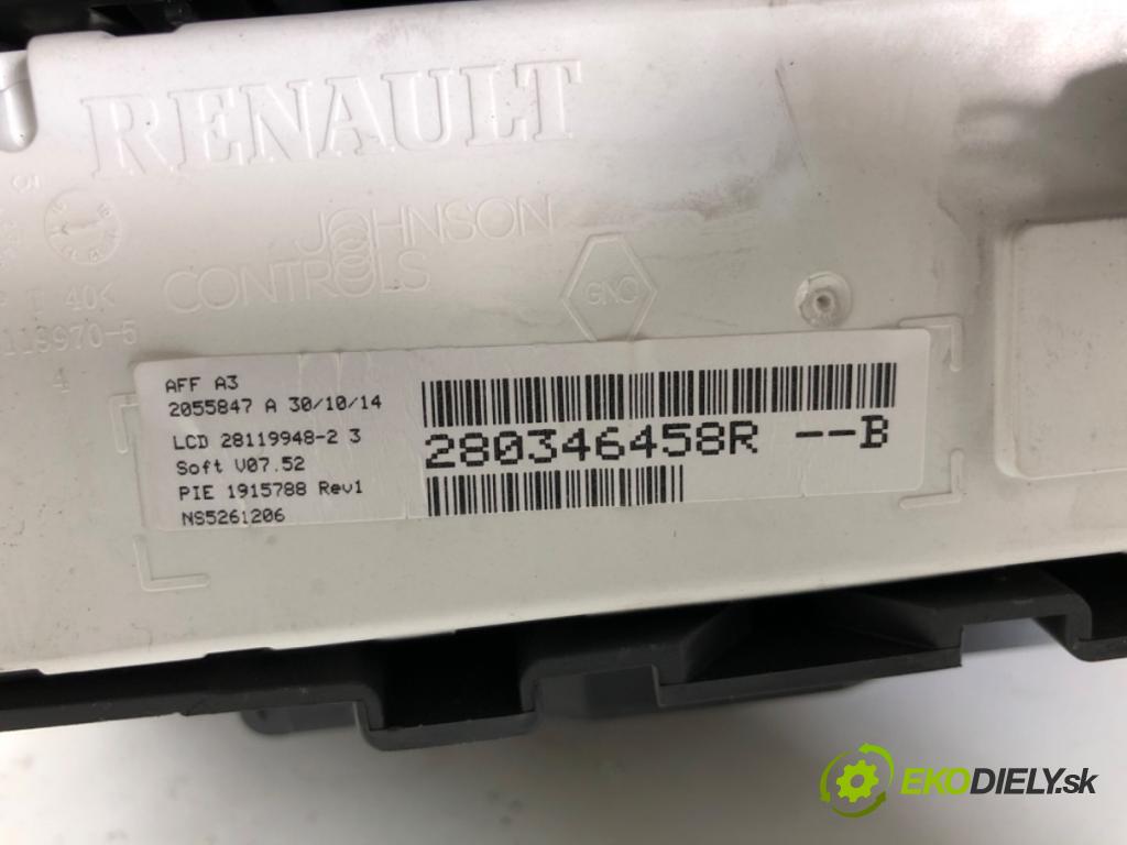 RENAULT MEGANE III Kombi 2014 97 kW 1.2 TCe (KZ16, KZ28) 1197 Dislpej 280346458R (Prístrojová doska)