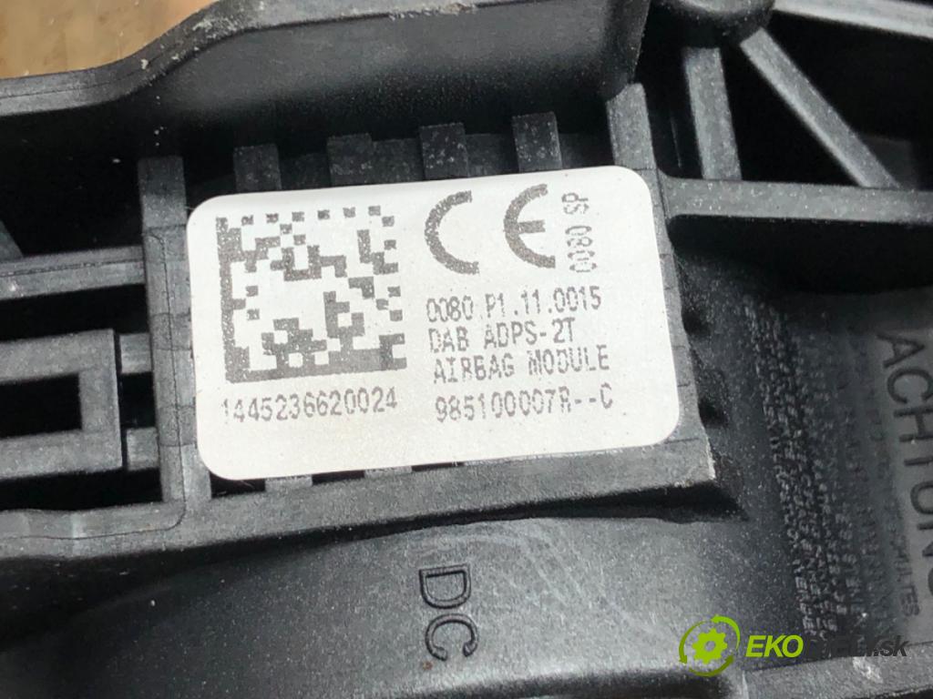 RENAULT MEGANE III Kombi 2014 97 kW 1.2 TCe (KZ16, KZ28) 1197 AirBag volantu 985100007R (Airbag)