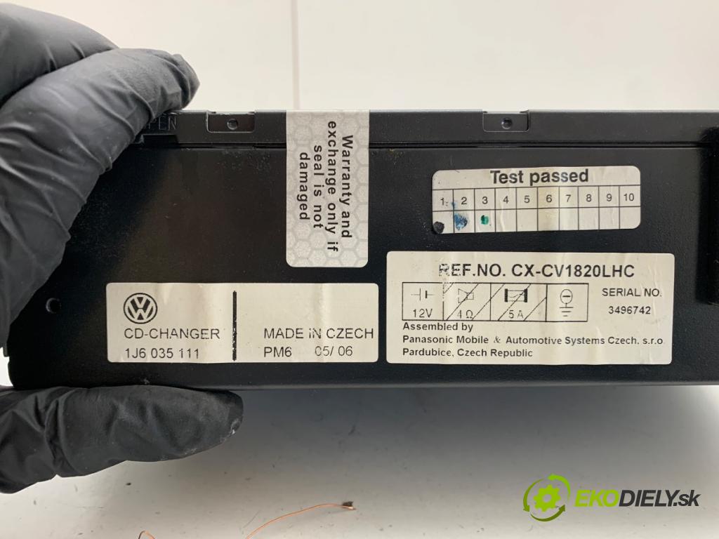 SKODA SUPERB I sedan 2006 96 kW 1.9 TDI 1896 Menič CD 1J6035111 (CD menič)