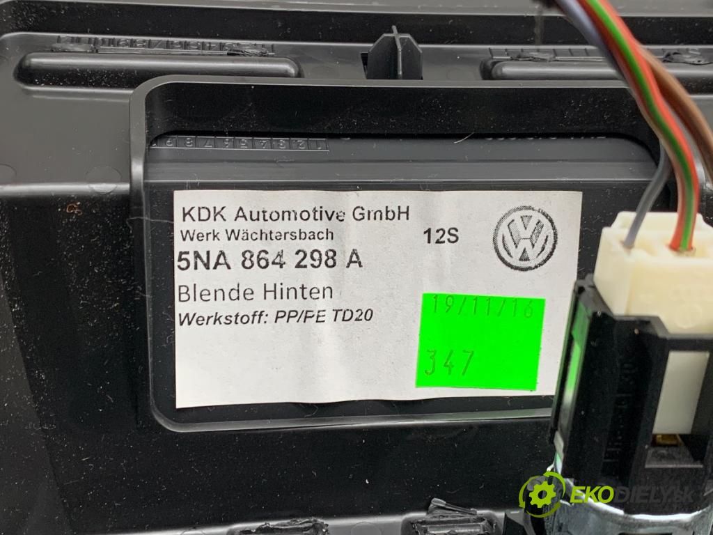 VW TIGUAN SUV 2016 110 kW 1.4 TSI 1395 mří topení zadní část 5NA864298A