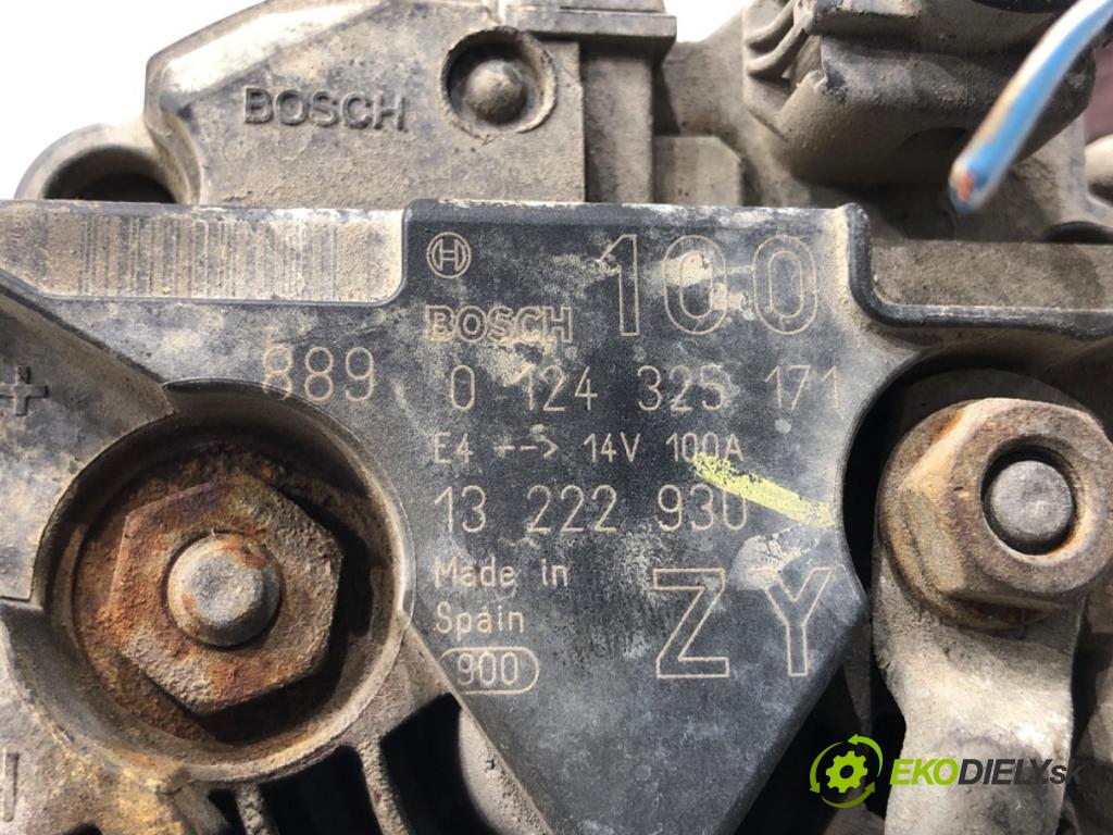 OPEL CORSA D liftback 2009 64 kW 1.4 (L08, L68) 1398 Alternátor 13222930 (Alternátor)