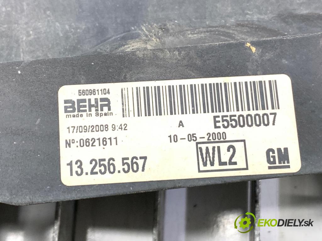 OPEL CORSA D liftback 2009 64 kW 1.4 (L08, L68) 1398 Ventilátor chladiča 13256567 (Ventilátor)