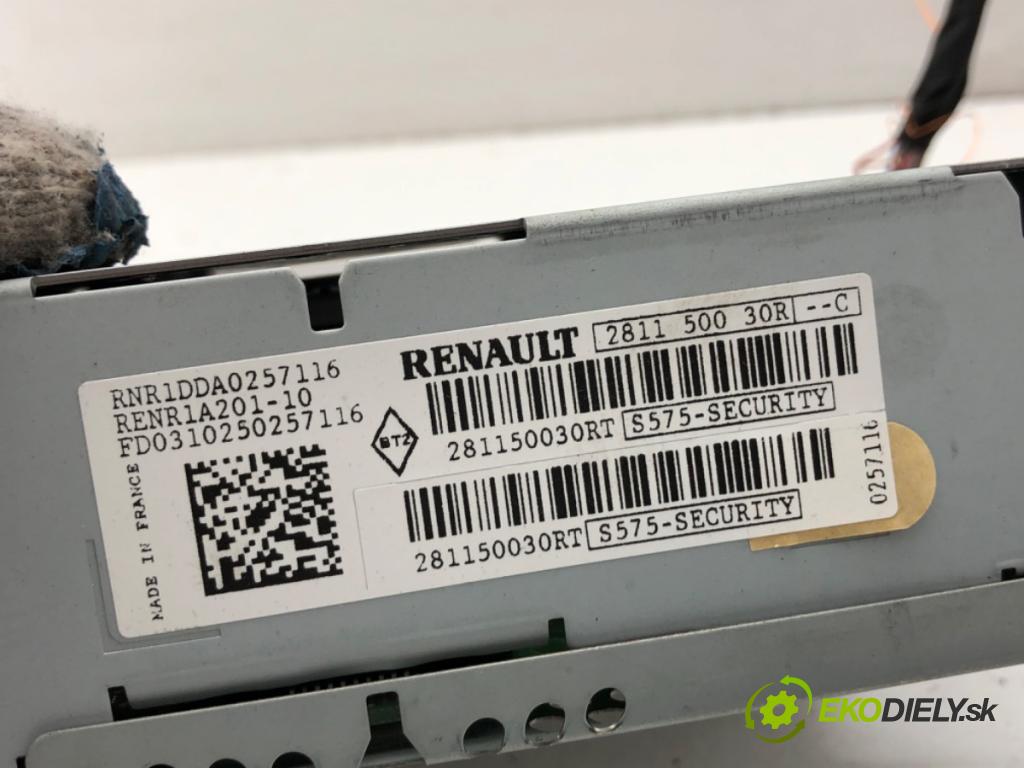 RENAULT MEGANE III liftback 2010 63 kW 1.5 dCi 1461 RADIO 281150030R (Audio zariadenie)