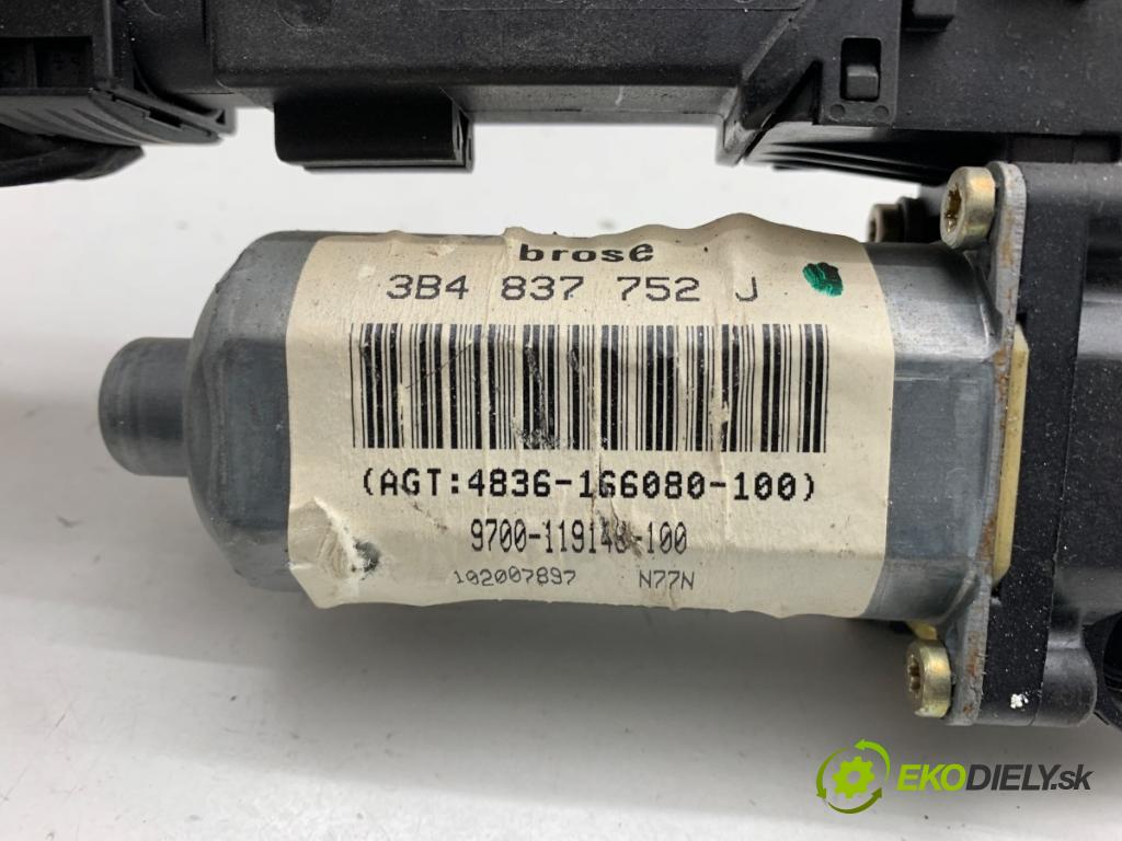 VW PASSAT B5 Kombi 1997 110 kW 1.8 T 1781 Motor sťahovania okna pravy predný 3B4837752J