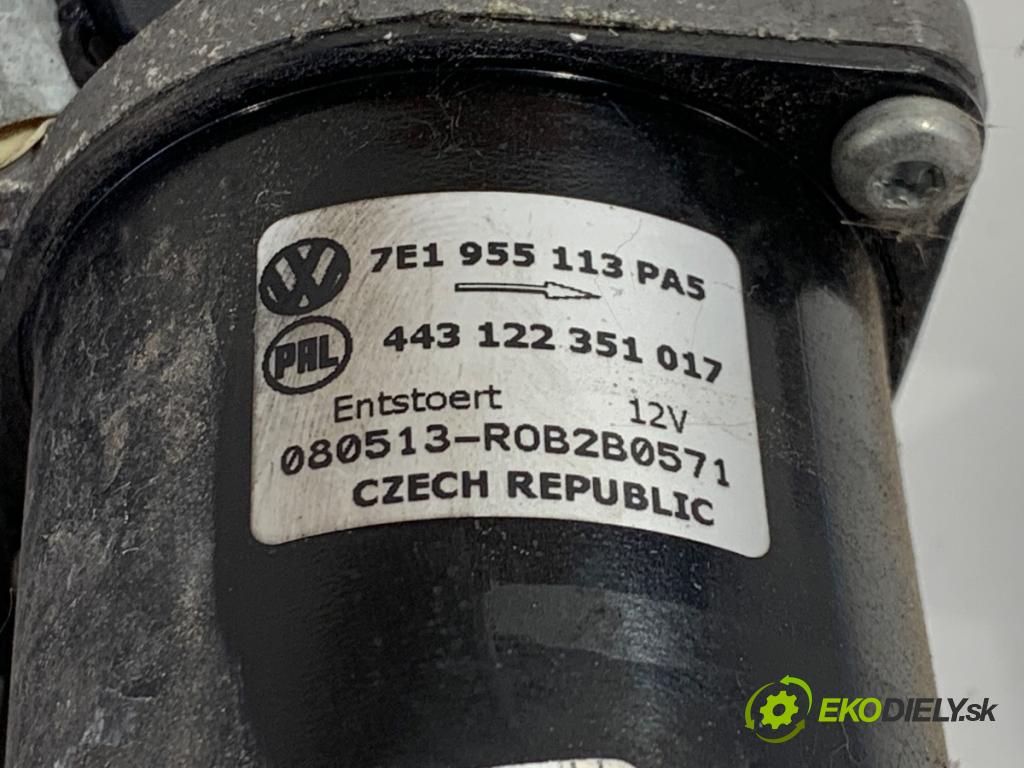 VW TRANSPORTER T5 Autobus 2008 96 kW 2.5 TDI 2461 mechanismus stěračů přední část 7E1955113 (Motorek stěračů přední)