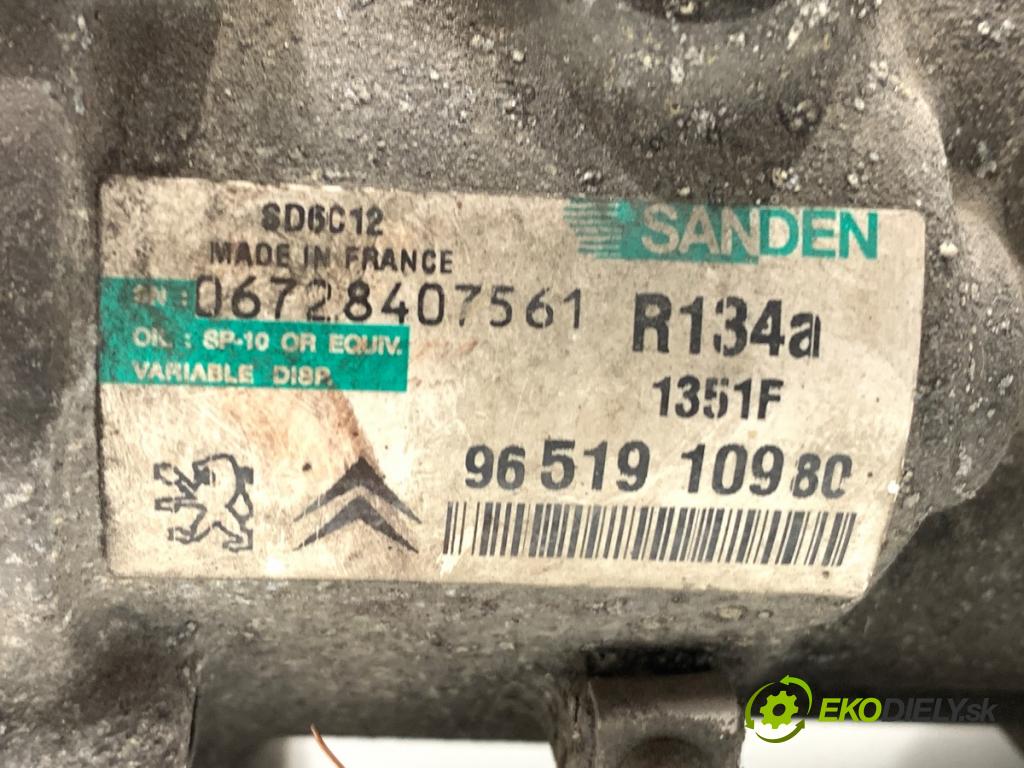 CITROEN C4 I liftback 2005 80 kW 1.6 16V 1587 Kompresor klimatizácie 9651910980 (Kompresor klimatizácie)