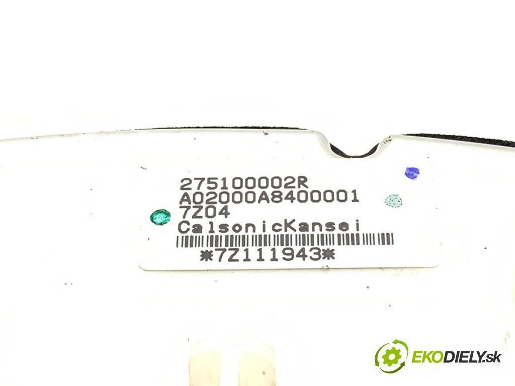 RENAULT LAGUNA III liftback 2008 96 kW 2.0 dCi (BT07, BT0J, BT14, BT1A, BT1S) 1995 Panel ovládaní topení 275100002R (Páčky pod volantem)