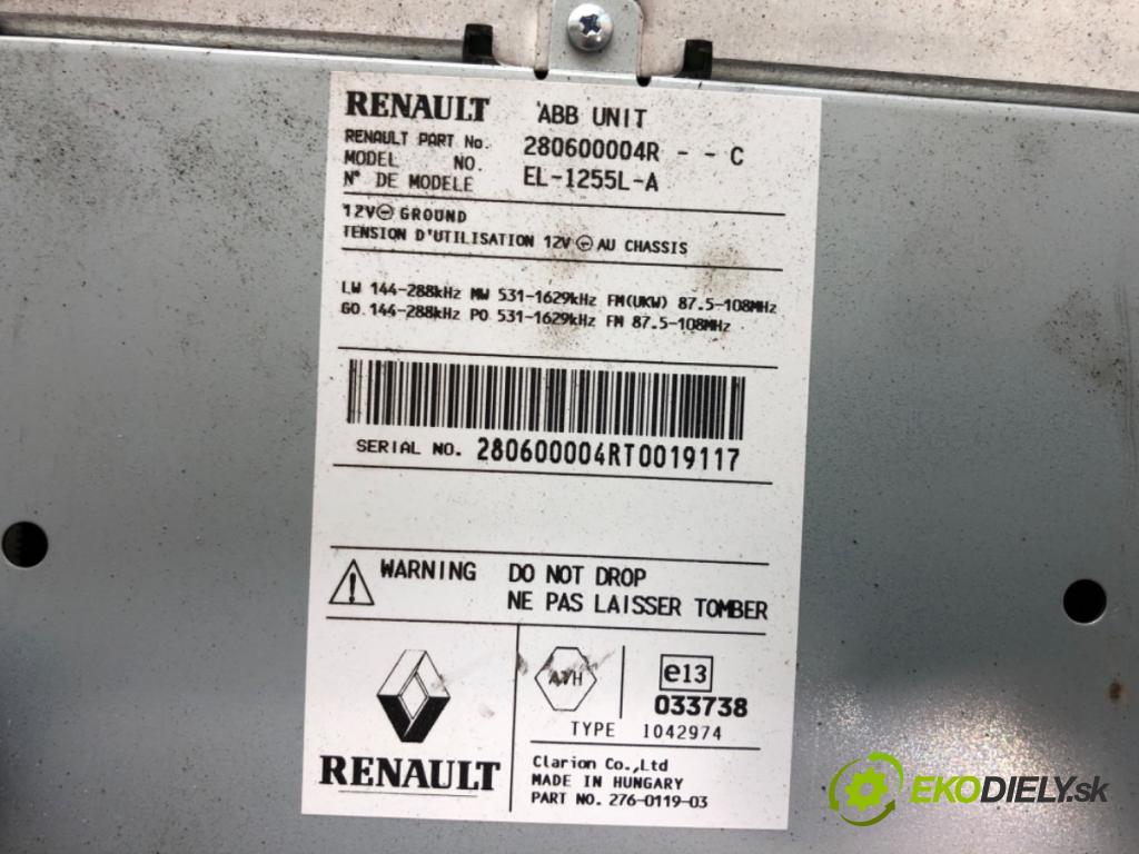 RENAULT LAGUNA III liftback 2008 96 kW 2.0 dCi (BT07, BT0J, BT14, BT1A, BT1S) 1995 TUNER radia 280600004R