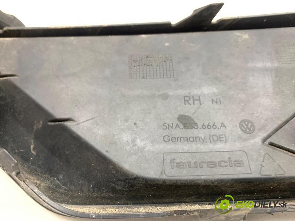 VW TIGUAN SUV 2016 110 kW 1.4 TSI 1395 Mriežky nárazníka pravy predný 5NA853666A