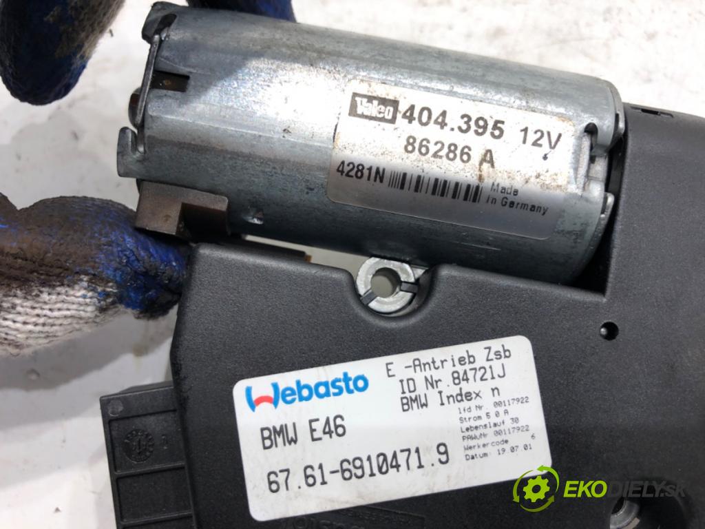 BMW E46 Kombi 2001 100 kW 320 d 1951 motor střešního okna 6910471