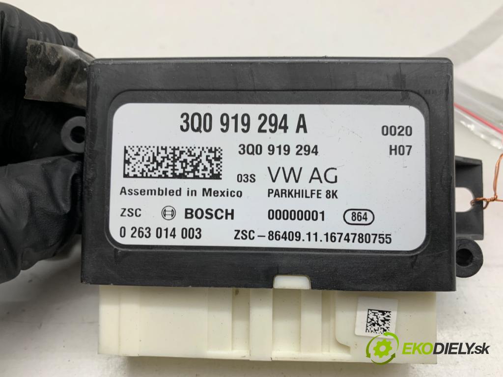 VW TIGUAN SUV 2016 110 kW 1.4 TSI 1395 Modul PDC 3Q0919294A (Riadiaca jednotka ostatné)