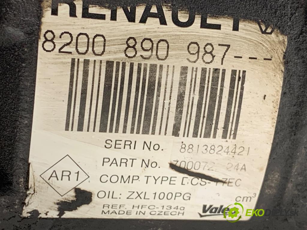 RENAULT LAGUNA III liftback 2008 96 kW 2.0 dCi (BT07, BT0J, BT14, BT1A, BT1S) 1995 kompresor klimatizace 8200890987 (Kompresor klimatizace)