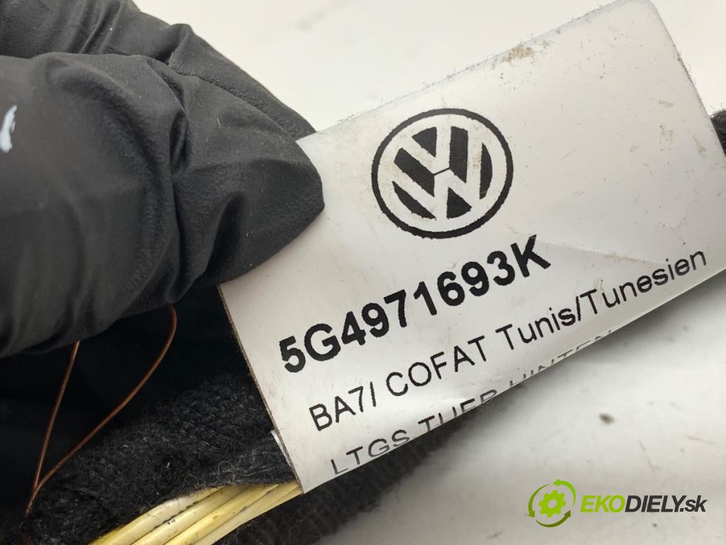 VW GOLF VII Kombi 2014 81 kW 1.6 TDI 1598 káblovačka dveře zadní část levý 5G4971693K