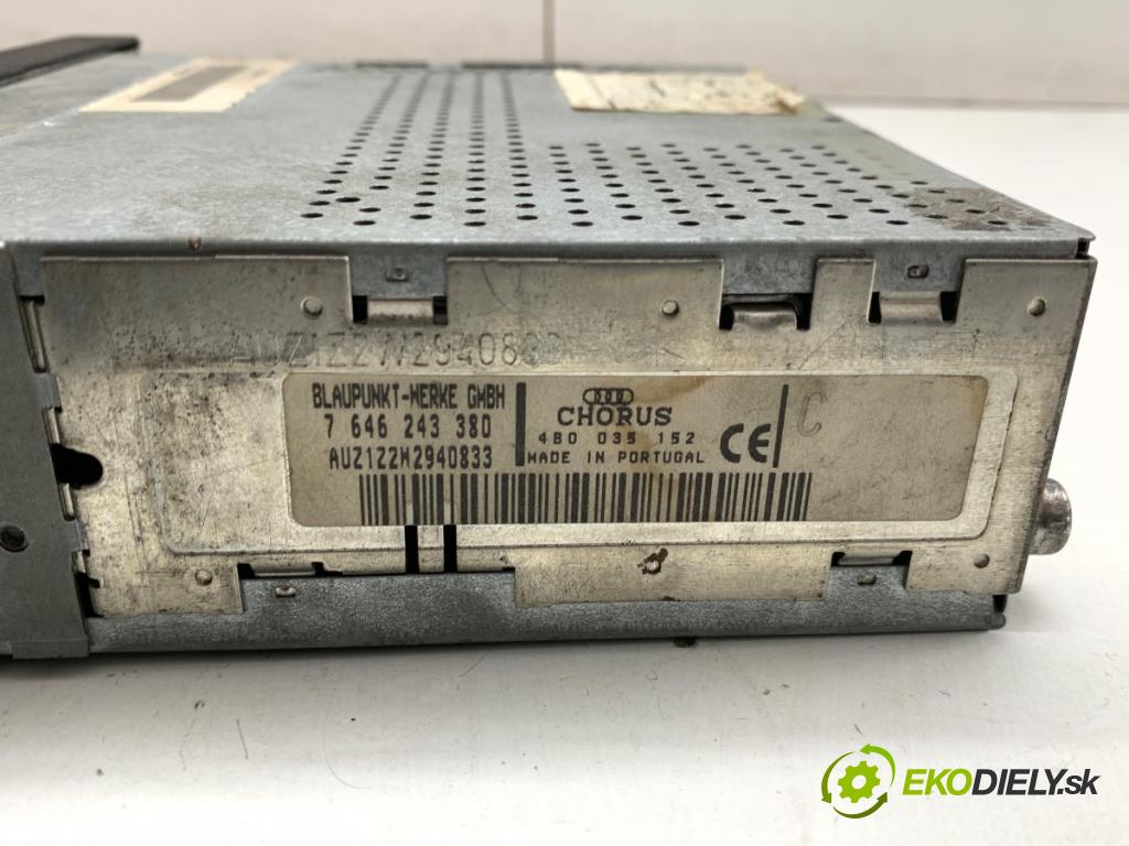 AUDI A2 liftback 2000 55 kW 1.4 TDI 1422 RADIO 4B0035152 (Audio zariadenie)