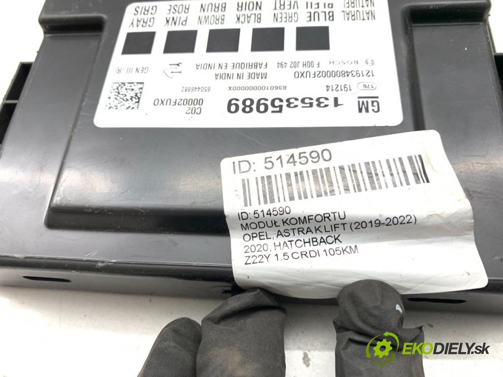 OPEL ASTRA K Kombi 2021 107 kW 1.2 Turbo (35) 1199 Modul komfortu 13535989 (Modul komfortu)