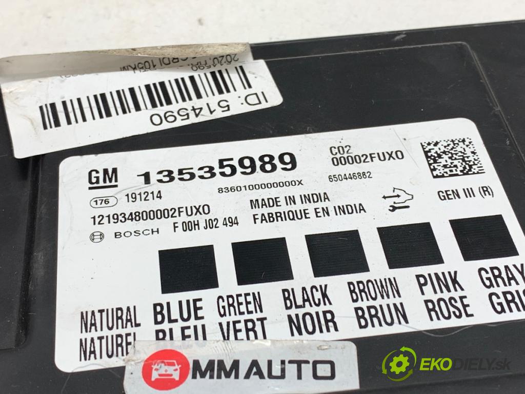 OPEL ASTRA K Kombi 2021 107 kW 1.2 Turbo (35) 1199 Modul komfortu 13535989 (Modul komfortu)