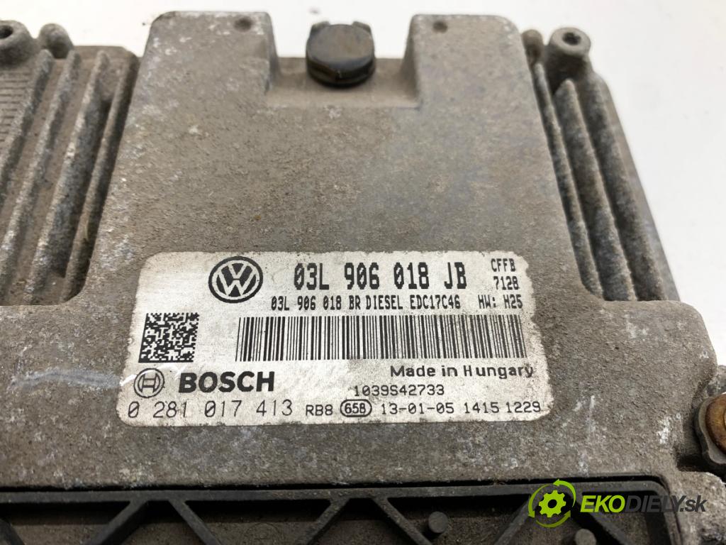 SKODA SUPERB II liftback 2013 103 kW 2.0 TDI 1968 řídící jednotka motora 03L906018JB (Řídicí jednotka)