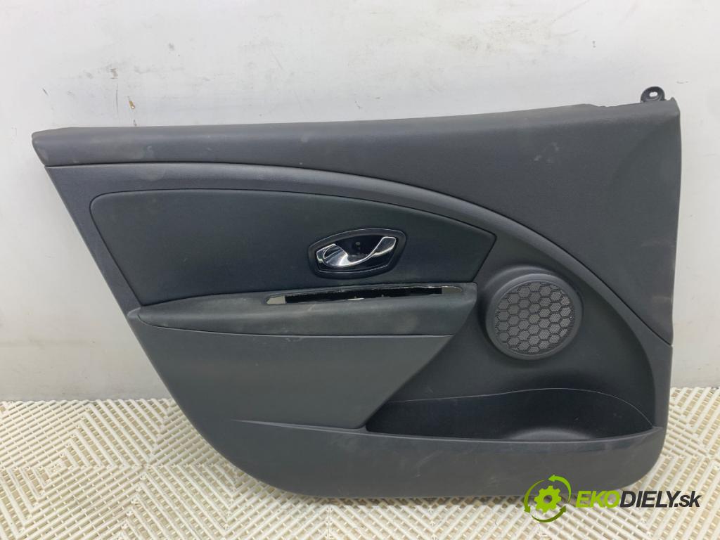 RENAULT MEGANE III Kombi 2014 81 kW 1.5 dCi (KZ09, KZ0D, KZ1G, KZ29, KZ14, KZ1W, KZ10, KZ1F,... 1461 čalúnenie Dvere ľavy predný 
