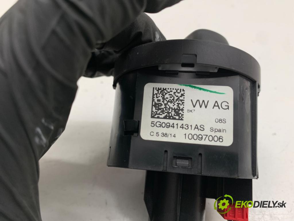 VW GOLF VII Kombi 2014 81 kW 1.6 TDI 1598 spínač světel 5G0941431AS