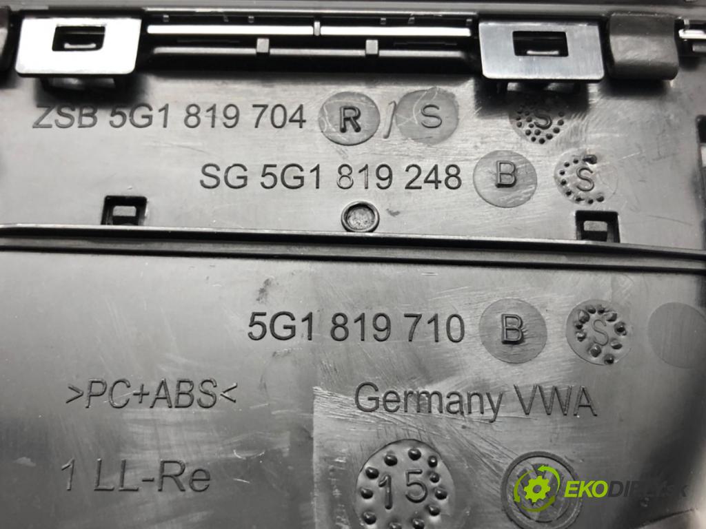 VW GOLF VII liftback 2015 135 kW 2.0 GTD 1968 mří nárazníka pravý přední část 5G1819248B