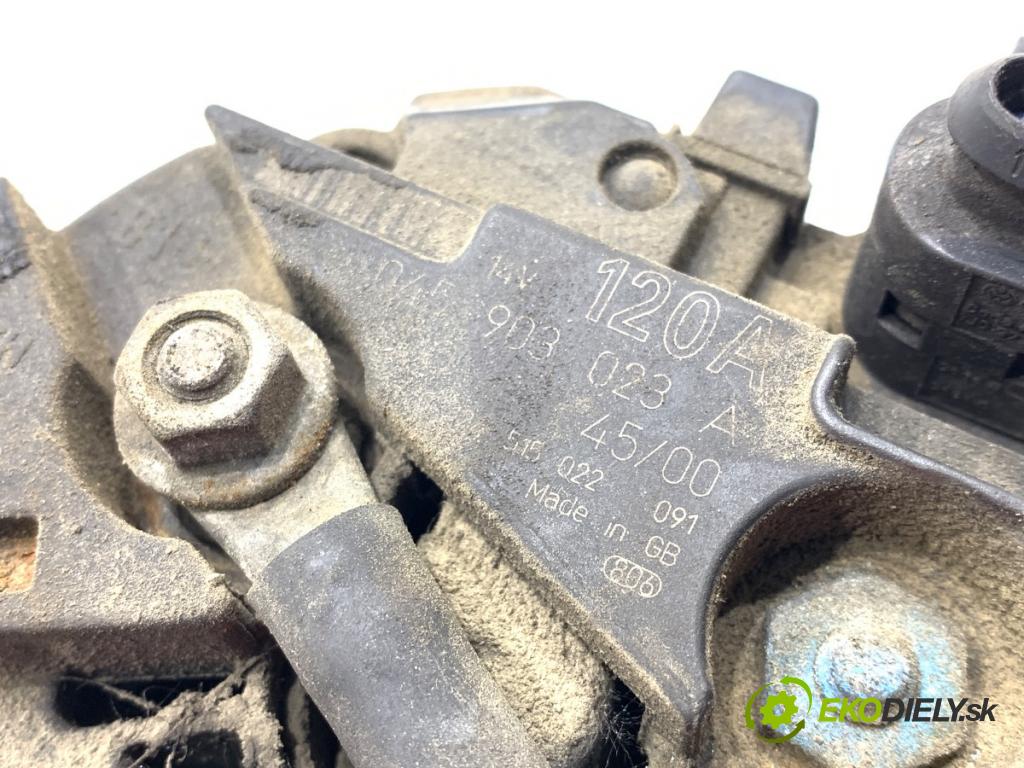 AUDI A2 liftback 2000 55 kW 1.4 TDI 1422 Alternátor 045903023A (Alternátor)