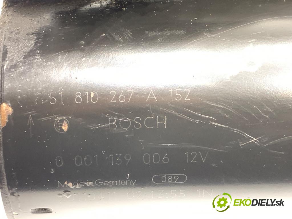 FIAT DOBLO II Nadwozie pełne/minivan 2011 99 kW 2.0 D Multijet 1956 startér 51810267 (Startér)