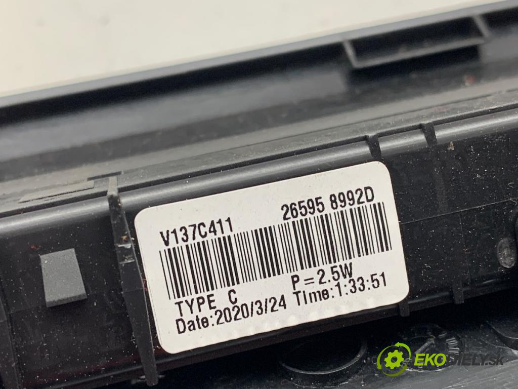 DACIA DUSTER SUV 2020 74 kW 1.0 TCe 100 (HMMT) 999 Svetlo brzdových svetiel 265958992D