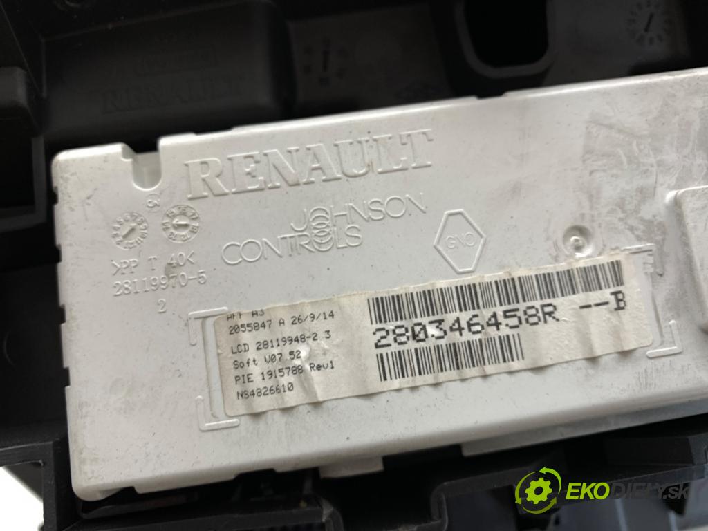 RENAULT MEGANE III Kombi 2014 81 kW 1.5 dCi (KZ09, KZ0D, KZ1G, KZ29, KZ14, KZ1W, KZ10, KZ1F,... 1461 Displej 280346458R (Přístrojová deska)