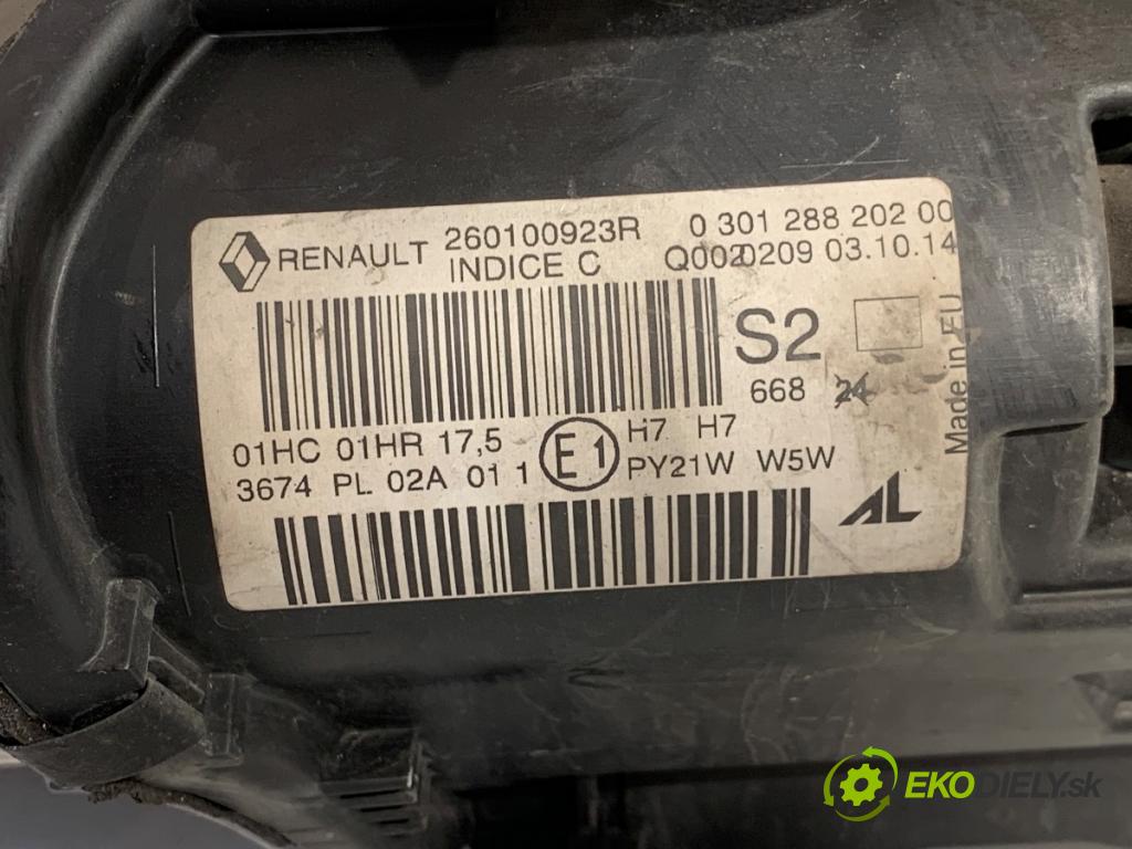 RENAULT MEGANE III Kombi 2014 81 kW 1.5 dCi (KZ09, KZ0D, KZ1G, KZ29, KZ14, KZ1W, KZ10, KZ1F,... 1461 Svetlomet pravy predný 260100923R