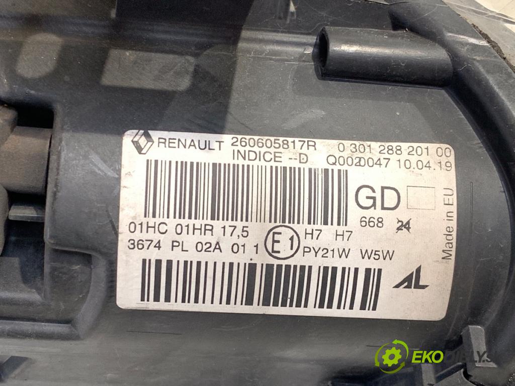 RENAULT MEGANE III Kombi 2014 81 kW 1.5 dCi (KZ09, KZ0D, KZ1G, KZ29, KZ14, KZ1W, KZ10, KZ1F,... 1461 Svetlomet ľavy predný 260605817R