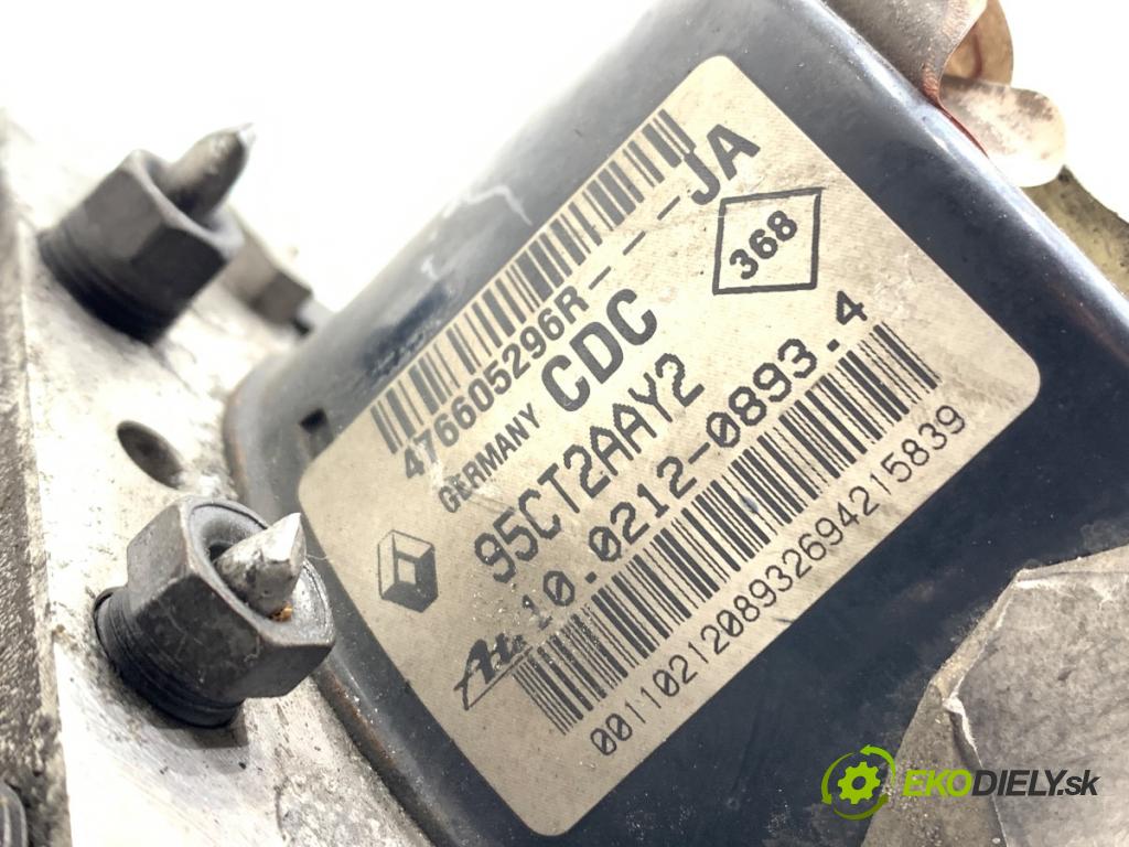 RENAULT MEGANE III Kombi 2014 81 kW 1.5 dCi (KZ09, KZ0D, KZ1G, KZ29, KZ14, KZ1W, KZ10, KZ1F,... 1461 Pumpa ABS 476605296R (Pumpa ABS)