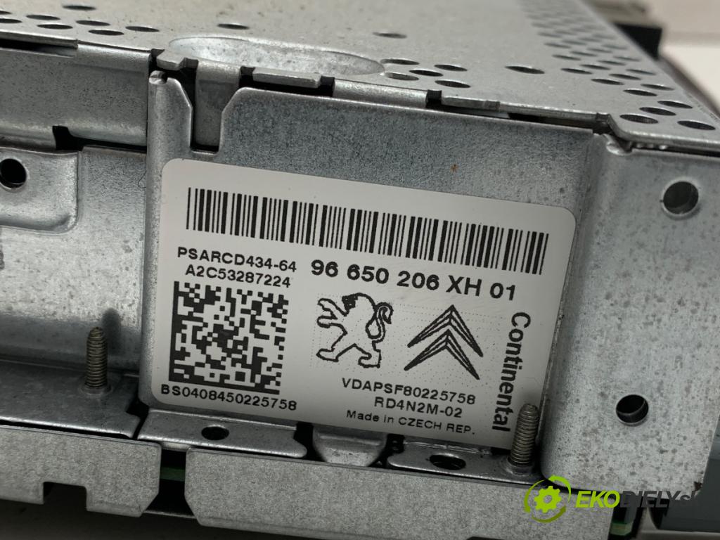 PEUGEOT 308 SW Kombi 2008 88 kW 1.6 16V 1598 RADIO 96650206XH (Audio zariadenie)