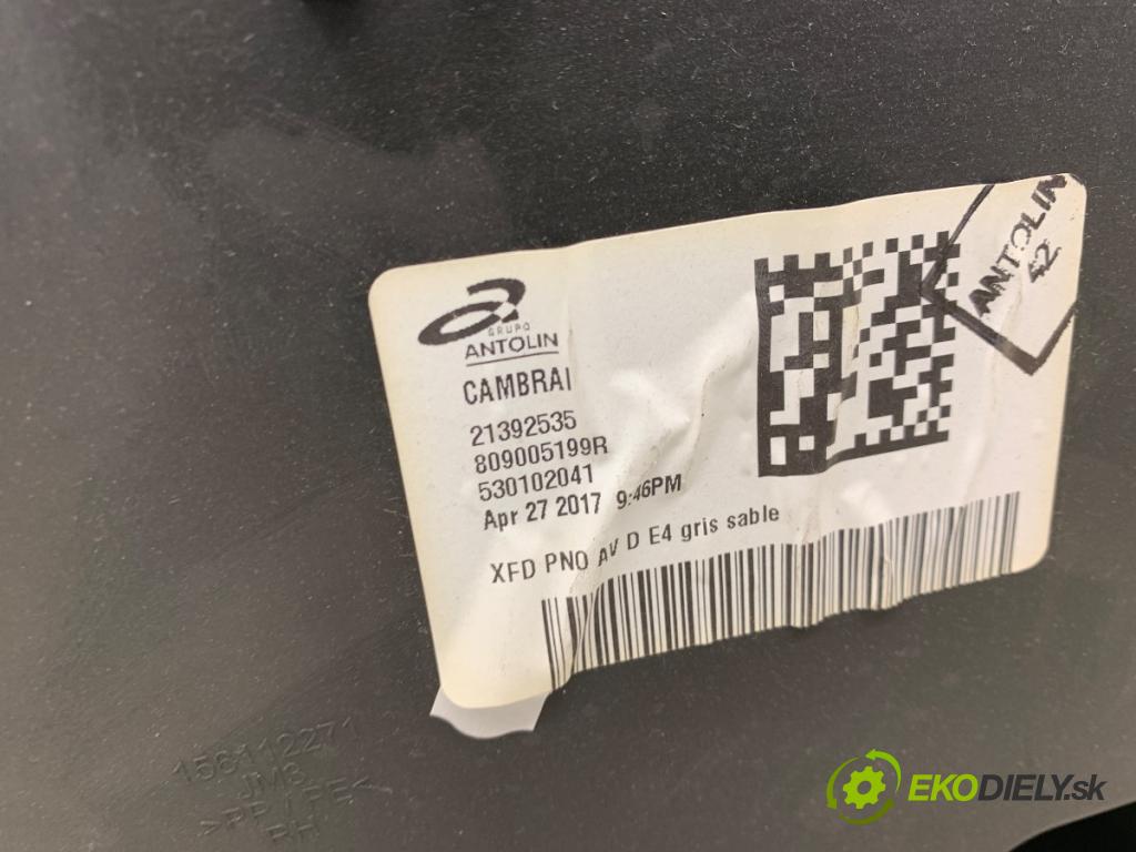 RENAULT TALISMAN sedan 2017 118 kW 1.6 dCi 160 1598 ča dveře pravý přední část 809005199R