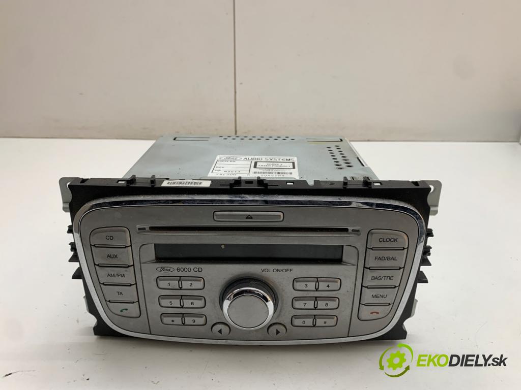 FORD MONDEO MK4 liftback 2008 74 kW 1.8 TDCi 1753 RADIO 8S7T-18C815-AA (Audio zariadenie)