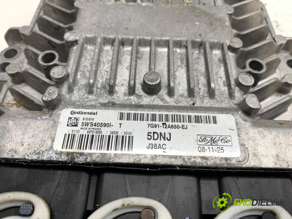 FORD MONDEO MK4 liftback 2008 74 kW 1.8 TDCi 1753 řídící jednotka motora 7G91-12A650-EJ (Řídicí jednotka)