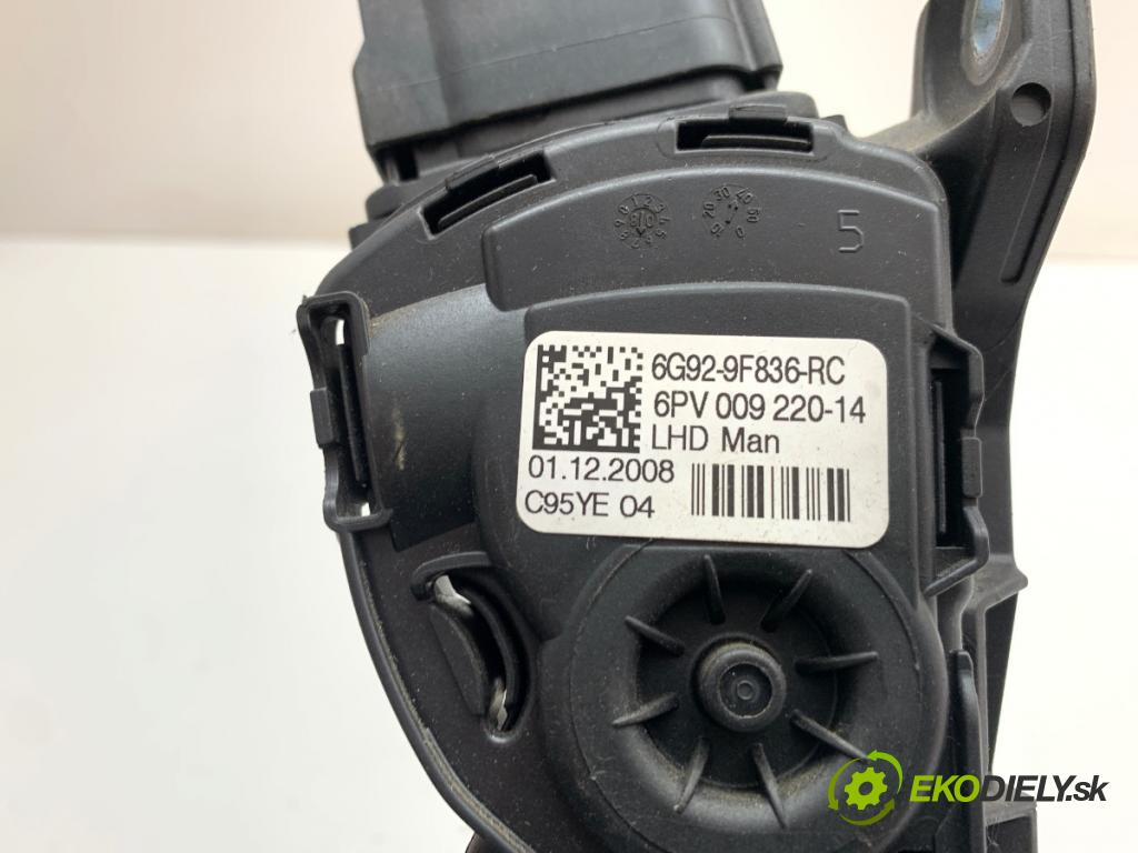 FORD MONDEO MK4 liftback 2008 74 kW 1.8 TDCi 1753 Potenciometer plynu 6G92-9F836-RC (Potenciometer plynového pedálu)
