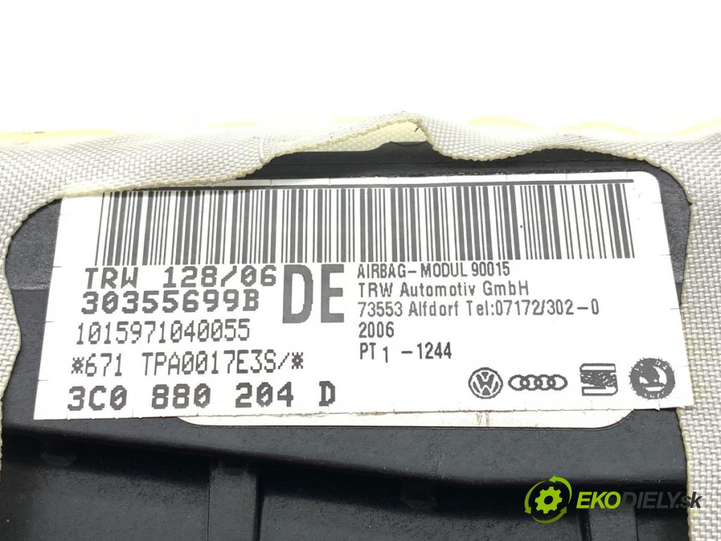 VW PASSAT B6 sedan 2006 110 kW 2.0 FSI 1984 AirBag spolujazdca 3C0880204D (Airbag)