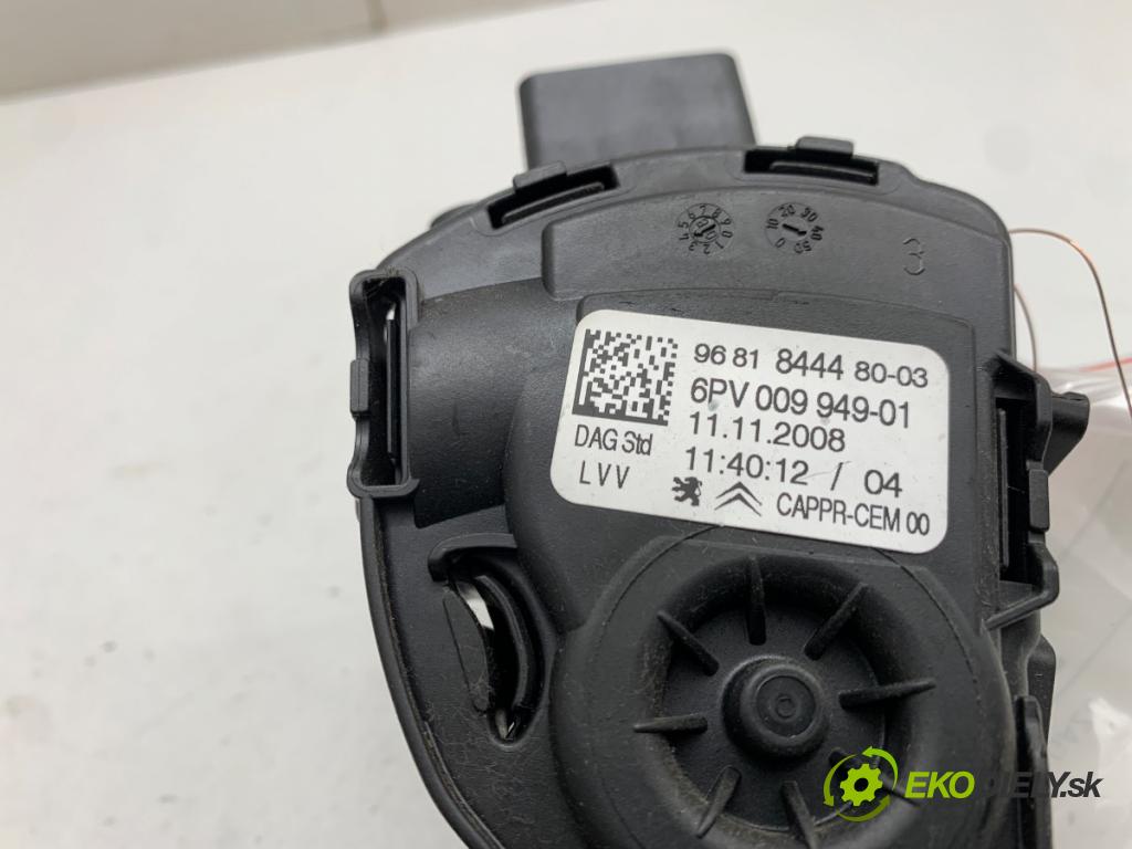 PEUGEOT 308 SW Kombi 2008 88 kW 1.6 16V 1598 Potenciometer plynu 9681844480 (Potenciometer plynového pedálu)