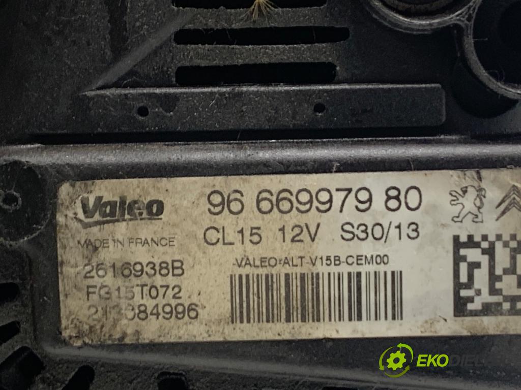 PEUGEOT 308 SW Kombi 2008 88 kW 1.6 16V 1598 Alternátor 9666997980 (Alternátor)