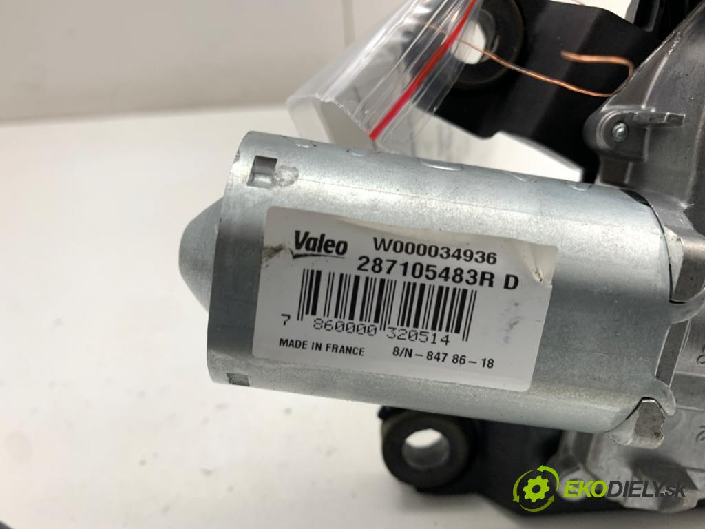 RENAULT CLIO IV liftback 2018 54 kW 1.2 16V 1149 motor stěračů zadní část 287105483R