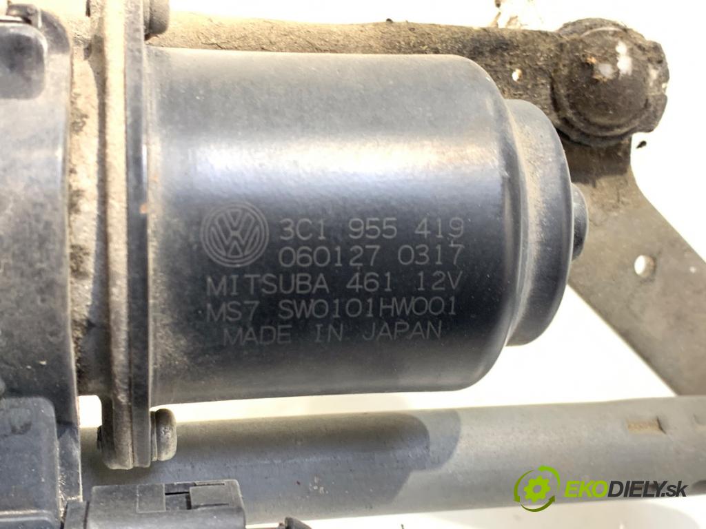 VW PASSAT B6 sedan 2006 110 kW 2.0 FSI 1984 Mechanizmus stieračov predný 3C1955023B (Motorček stieračov predný)