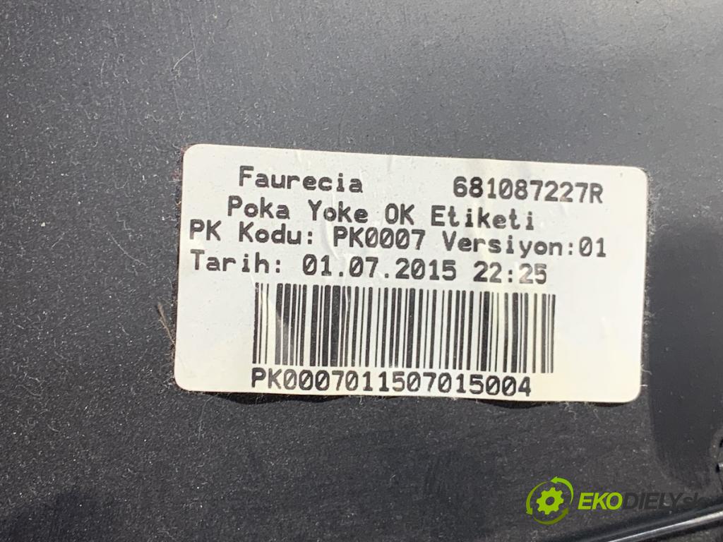 RENAULT CLIO IV liftback 2015 66 kW 1.5 dCi 90 1461 přihrádka kastlík spolujezdce 681087227R (Přihrádka (kastlík))