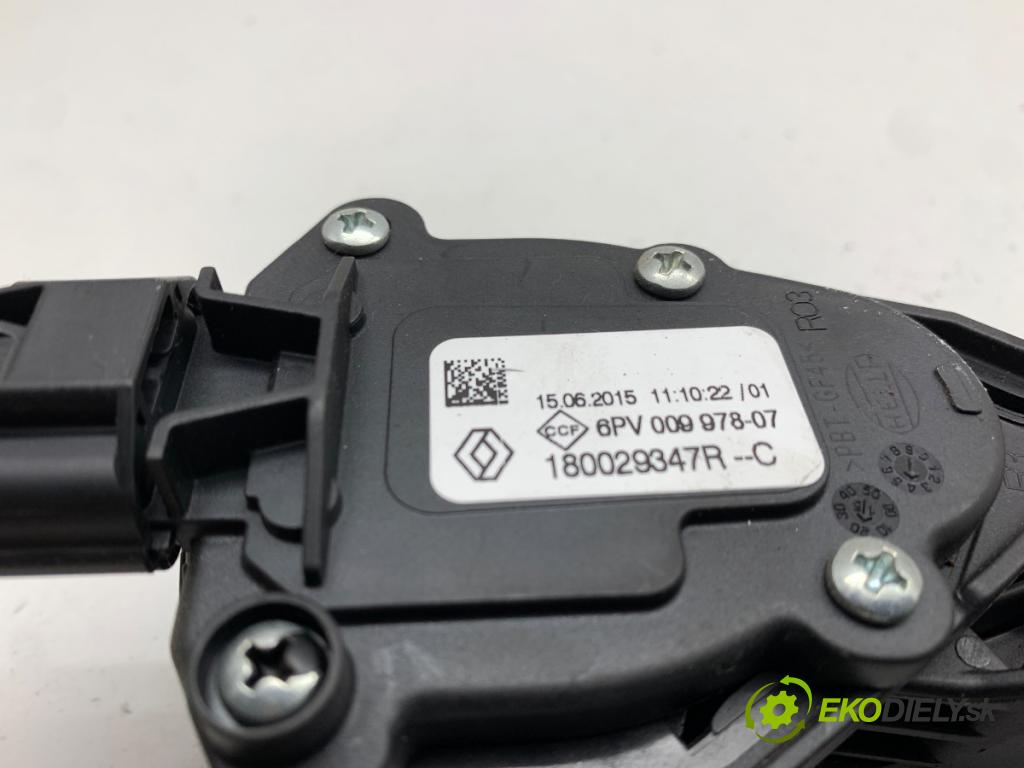 RENAULT CLIO IV liftback 2015 66 kW 1.5 dCi 90 1461 Potenciometer plynu 180029347R (Potenciometer plynového pedálu)