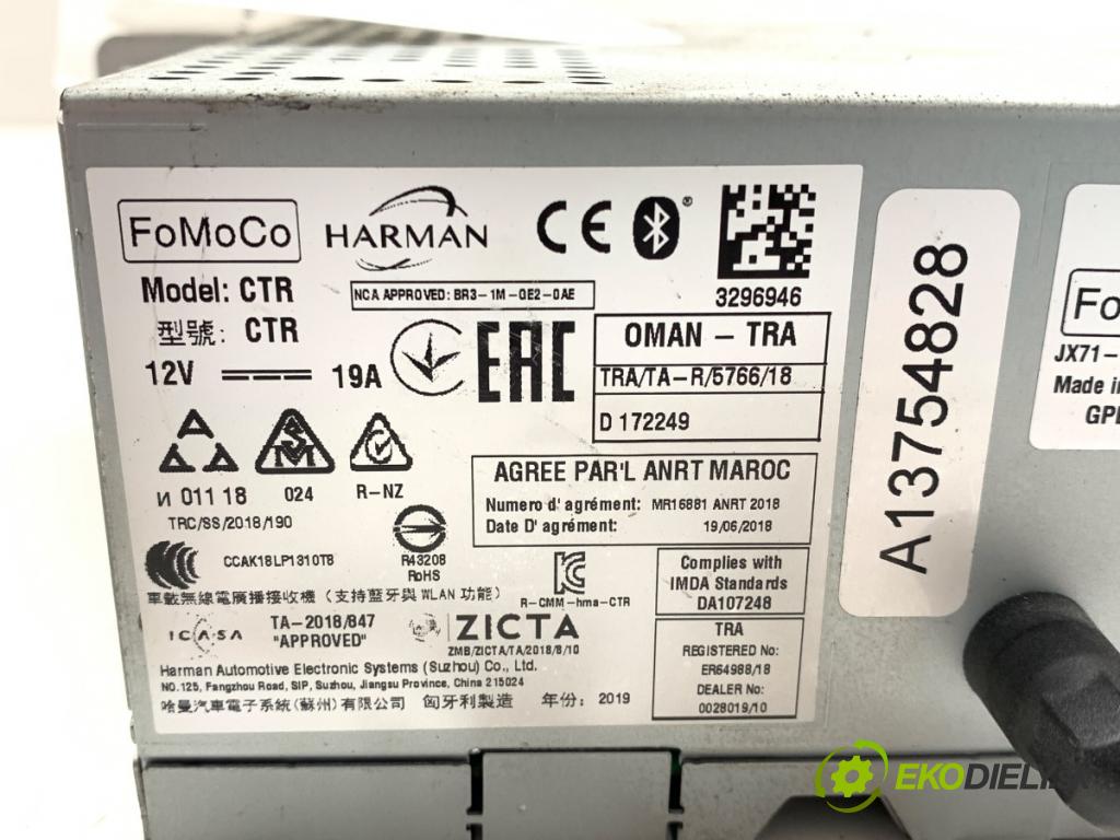 FORD FOCUS IV liftback 2019 92 kW 1.0 EcoBoost 999 RADIO JX71-18D804-GM (Audio zariadenie)