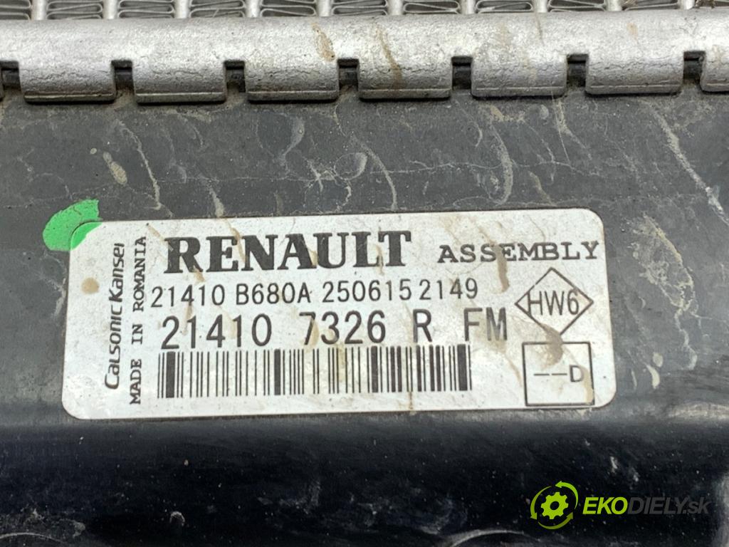 RENAULT CLIO IV liftback 2015 66 kW 1.5 dCi 90 1461 chladič vody 214107326R (Vodní chladič)
