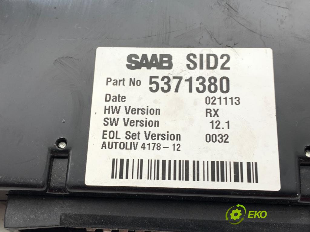 SAAB 9-5 Kombi 2004 136 kW 2.0 t 1985 Displej 5371380 (Přístrojová deska)
