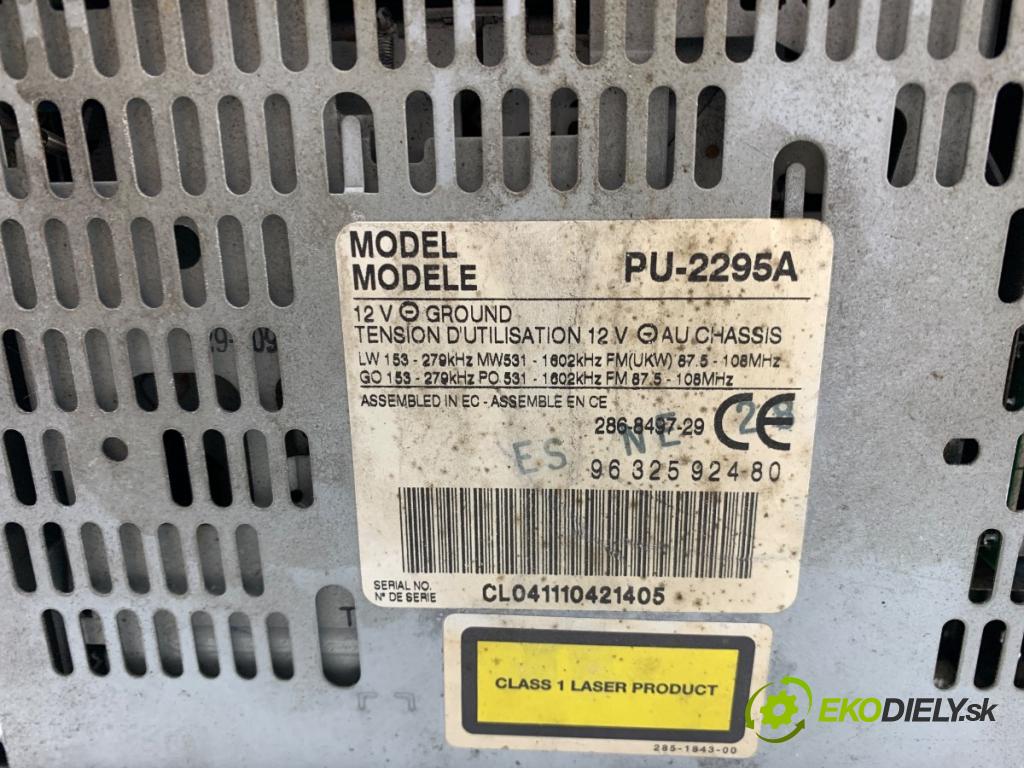 CITROEN XSARA PICASSO nadwozie wielkoprzestrzenne (MPV) 2001 85 kW 1.8 16V 1749 RADIO 9632592480 (Audio zariadenie)
