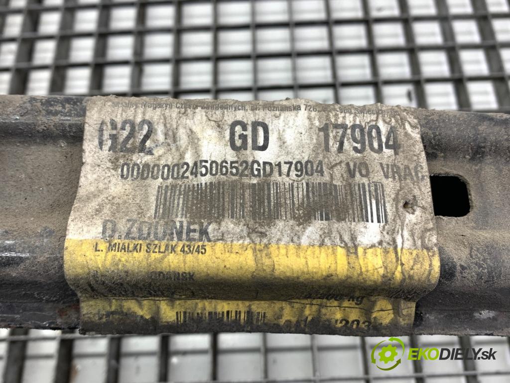 RENAULT TALISMAN sedan 2017 118 kW 1.6 dCi 160 1598 výztuha nárazníka zadní část  (Zadní výztuha)